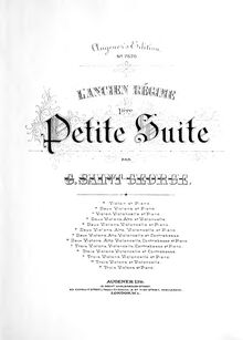 Partition de violon, L ancien régime,  No.1, Petite suite