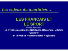 Les français et le sport