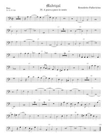 Partition viole de basse, Madrigali a 5 voci, Libro 6, Pallavicino, Benedetto par Benedetto Pallavicino