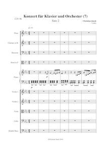 Partition Satz 2, Klavierkonzert Nr.7, E♭ major, Junck, Christian