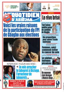 Le Quotidien d’Abidjan n°3024 - du lundi 08 février  2021