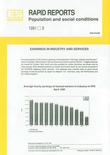 EARNINGS IN INDUSTRY AND SERVICES. 1991 5