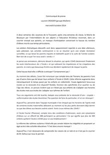 CP réforme rythmes scolaires Laurent Croizier 20141008