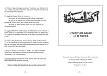 L écriture arabe en 50 fiches - apprendre l arabe