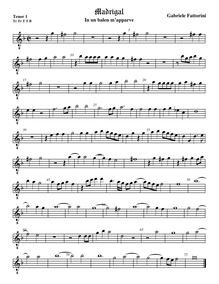 Partition ténor viole de gambe 1, octave aigu clef, en un balen m apparve