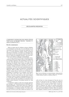 L’organisation architecturale des stations Bronze final du lac du Bourget (Savoie) : résultats récents à Conjux/le Port 3 - article ; n°1 ; vol.103, pg 167-171