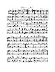 Partition complète, Radetzky March, Op.228, Strauss Sr., Johann par Johann Strauss Sr.