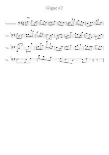 Partition Gigue,  No.2 en G major, G major, Cohen, Roberto Cesar