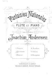 Partition , Ecossais, 6 Fantaisies Nationales, Op.59, Andersen, Joachim