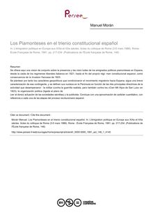 Los Piamonteses en el trienio constitucional español - article ; n°1 ; vol.146, pg 217-234