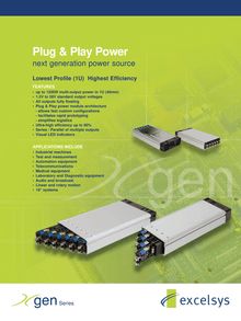 Plug Play Power next generation power source