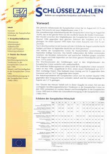 SCHLÜSSELZAHLEN. Bulletin zur europäischen Konjunktur und Synthesen 11/96