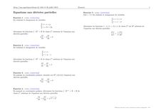 Sujet : Analyse, Fonctions de deux variables réelles, Equations aux dérivées partielles