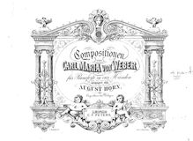 Partition complète, Rondo brillante, E♭ major, Weber, Carl Maria von par Carl Maria von Weber