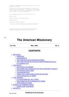 The American Missionary — Volume 42, No. 05, May, 1888