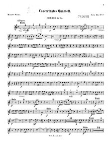 Partition cor 1 (en E♭), Sinfonia concertante, Sinfonia Concertante