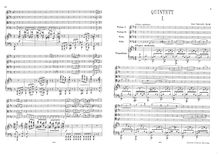Partition complète et parties, Piano quintette, Klavierquintett