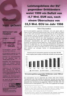 4/01 STATISTIQUES EN BREF - ECONOMIE ET FINANCES