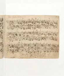 Partition Wir Christenleut, BWV 612, Das Orgel-Büchlein, A little organ book in which young organists are guided concerning the different ways of performing a chorale, at the same time practising their use of the pedal since the latter, in the offered chorales, is throughout obligatory. For the glory of God on High and for the instruction of my fellow-man.