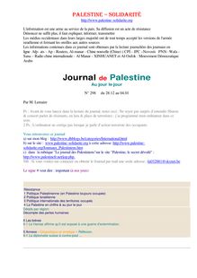 Journal de Palestine