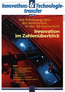 Innovations & Technologietransfer 2/98. Die Ehebung über die Innovation in der Gemeinschaft Innovation im Zahlenüberblick