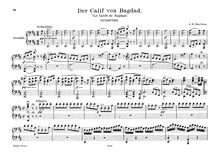 Partition de piano, Le calife de Bagdad, Opéra comique en un acte par François Adrien Boieldieu