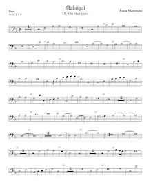 Partition viole de basse, madrigaux pour 5 voix, Marenzio, Luca par Luca Marenzio