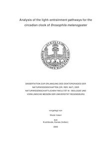Analysis of the light-entrainment pathways for the circadian clock of Drosophila melanogaster [Elektronische Ressource] / vorgelegt von Shobi Veleri