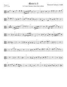 Partition ténor viole de gambe 1, alto clef, Geistliche Chor-Music, Op.11 par Heinrich Schütz