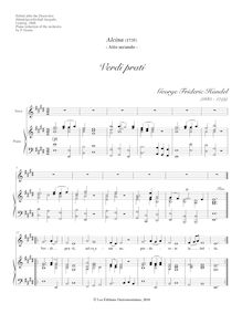 Partition Vocal score, Alcina, Handel, George Frideric