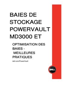 BAIES DE STOCKAGE POWERVAULT MD3000 ET