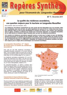 La qualité des résidences secondaires, une question majeure pour le tourisme en Languedoc-Roussillon