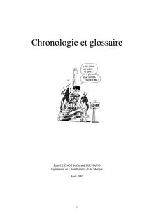 Chronologie 2007 - Chronologie et glossaire