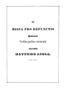 Partition Introitus: Requiem aeternam (monochrom), Missa pro Defunctis