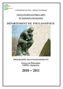 Livret licence 2010-2011