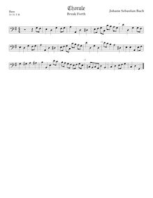 Partition viole de basse, Weihnachtsoratorium, Christmas Oratorio