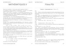 Mathématiques 2 2003 Classe Prepa PSI Concours Centrale-Supélec