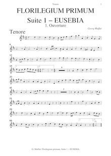 Partition ténor , partie, Florilegium primum, 7 Suites for Strings
