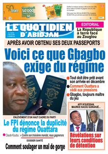 Le Quotidien d’Abidjan n°2984 - du lundi 07 décembre 2020