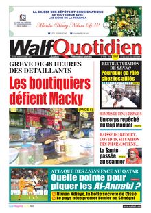 Walf Quotidien N° 9198 - du jeudi 24 novembre 2022