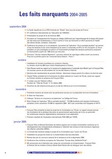 Rapport d activité ministérielle 2004-2005 du Ministère de l éducation nationale, de l enseignement supérieur et de la recherche