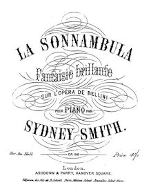 Partition complète, Fantaisie Brillante on Bellini s opéra La Sonnambula