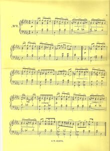 Partition , Valse en D♭ major (Moderato), Deux Valses, Ernst, Heinrich Wilhelm par Heinrich Wilhelm Ernst