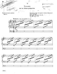 Partition , Toccata, orgue Symphony en G minor, Op.18, G minor, Barnes, Edward Shippen