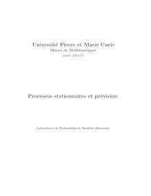 Universite Pierre et Marie Curie Master de Mathematiques