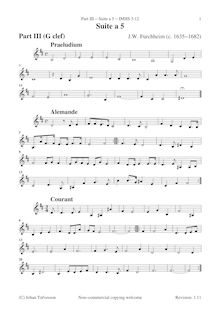 Partition , partie 3 (G clef),  a 5, Furchheim, Johann Wilhelm