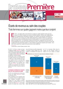 Ecarts de revenus au sein des couples : étude de l INSEE