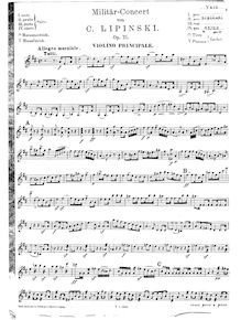 Partition de violon, Militar concerto, Violin Concerto No.2