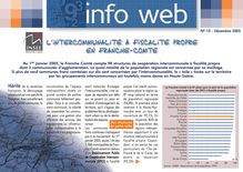 L intercommunalité à fiscalité propre en Franche-Comté