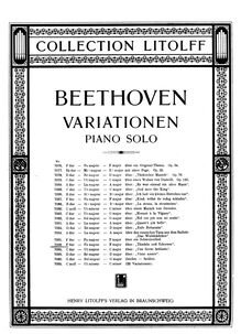 Partition complète, Variations WoO 76 on Tändeln und Scherzen